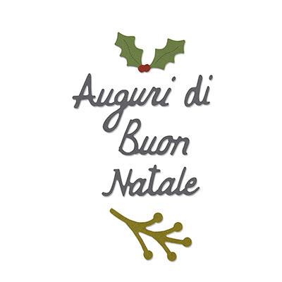 Thinlits Die Set Auguri di Buon Natale (Best Christmas Wishes)